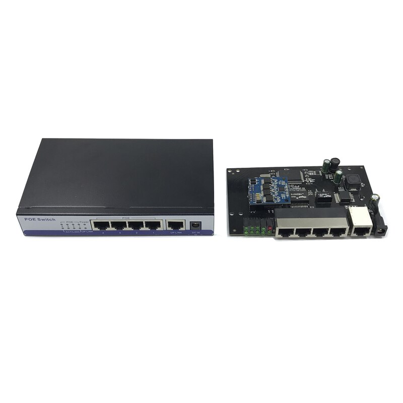 ANDDEAR-10/100 mbps rj45 switch poe 802.3af 4 poort voeding 15.5 w for a ip camera nvr ip telefoon wifi access point poe switch