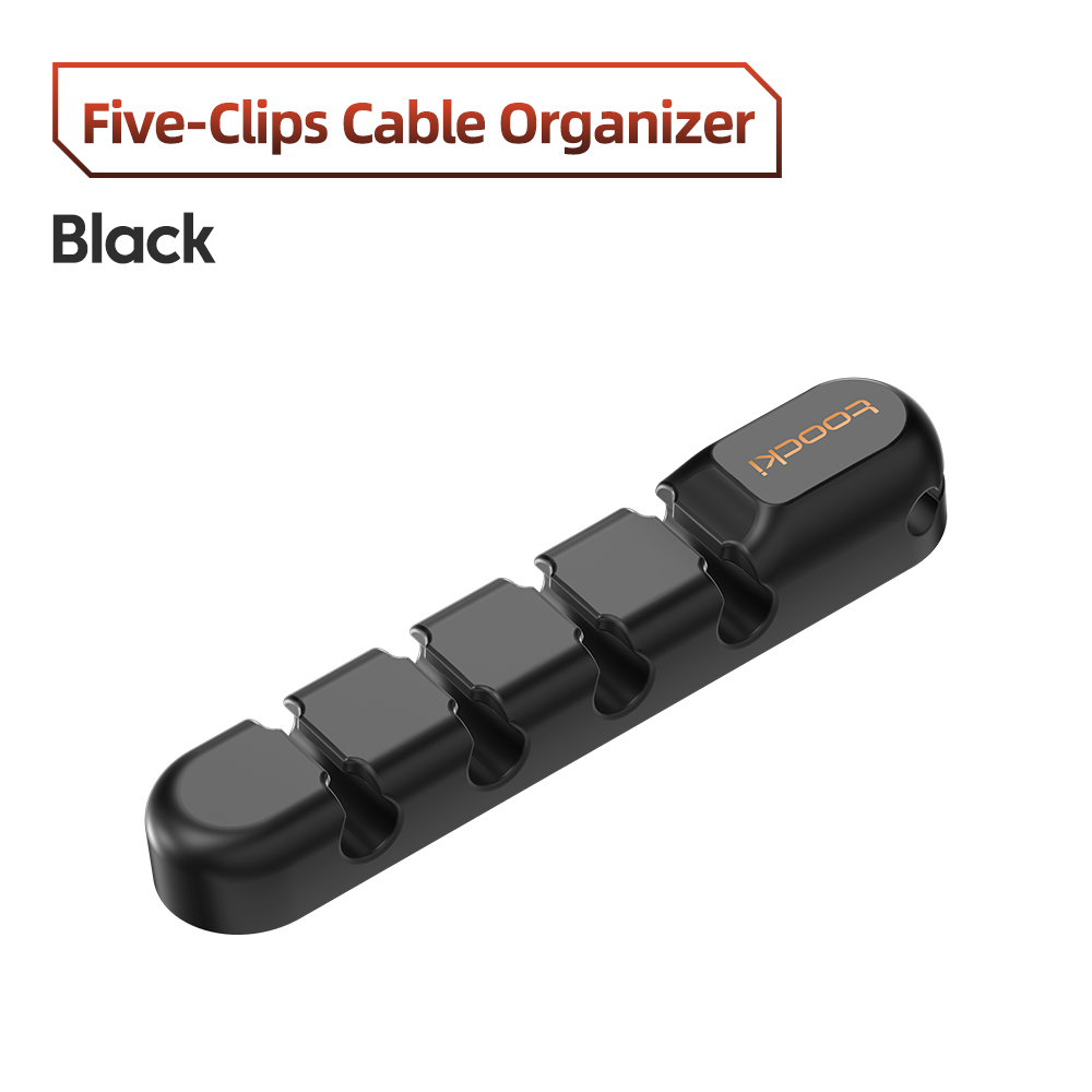 Toocki kabel organisator management loch halter usb desktop silikon wickler flexible kabel management clips für maus tastatur: Lila