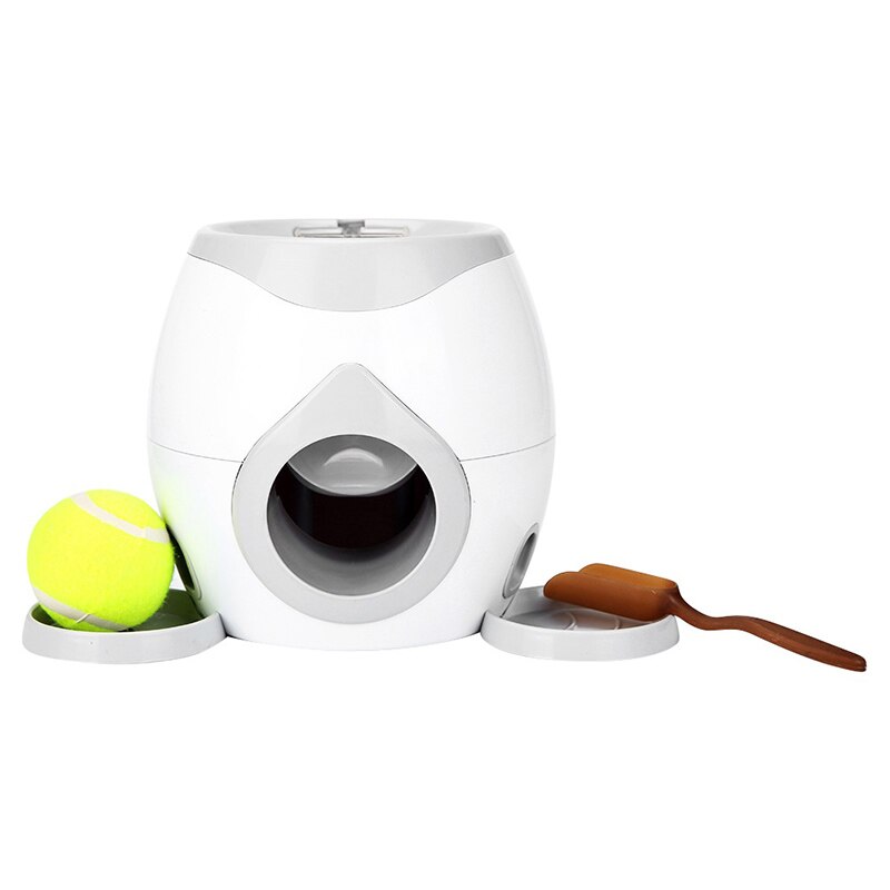 Interaktiv kugleboldstarter legetøj hund tennis mad belønning maskine kaster langsom føder legetøj velegnet til katte og hunde