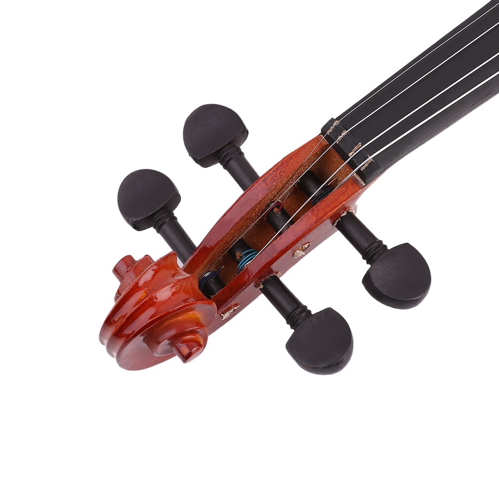 4/4 High Grade Full Size Solid Wood Natural Acoustic Violin Fiddle With Case Bow Rosin Musical Instrument
