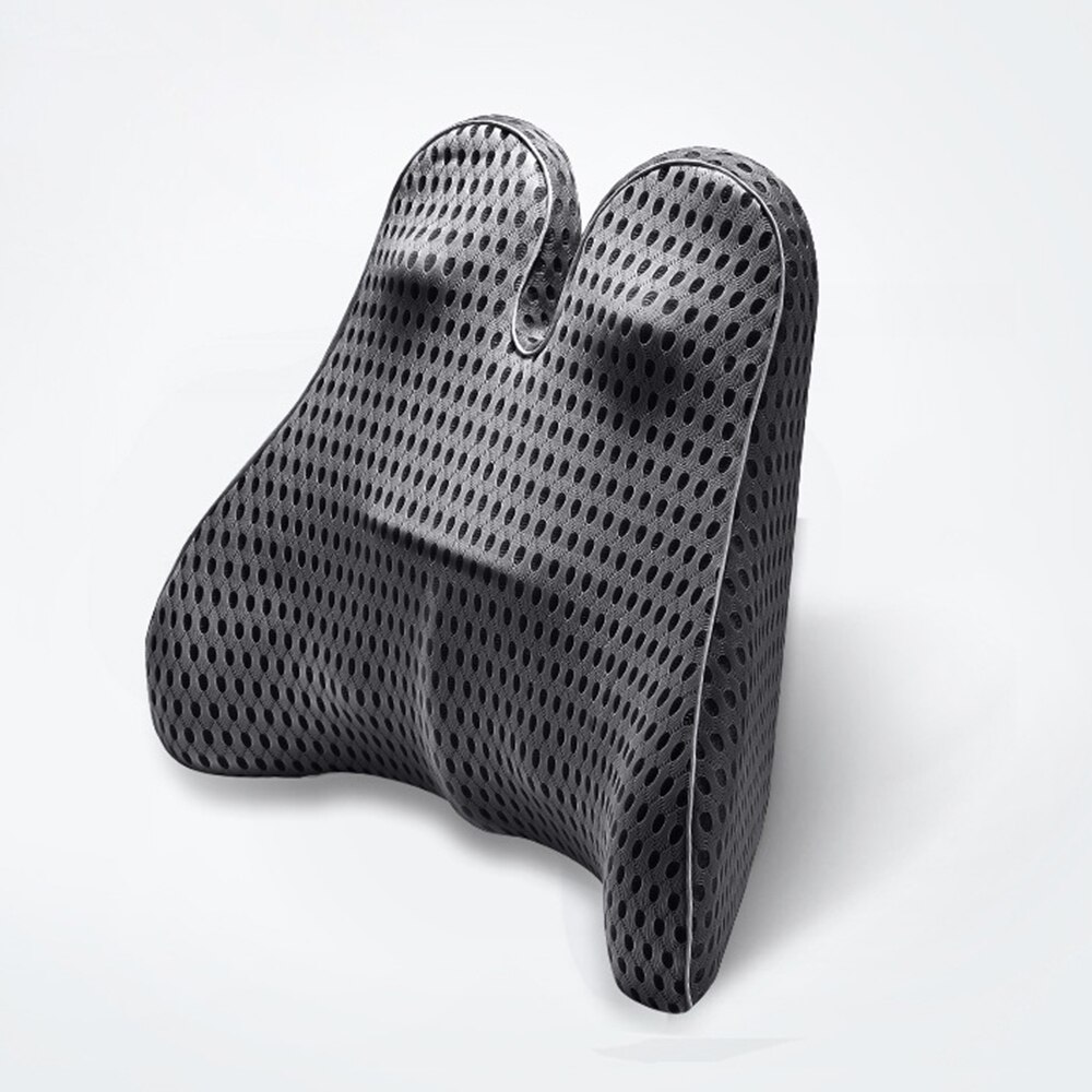 Reposacabezas de malla 4D para coche, almohada para el cuello, soporte Lumbar curvo para la espalda, transpirable, para el coche: 11