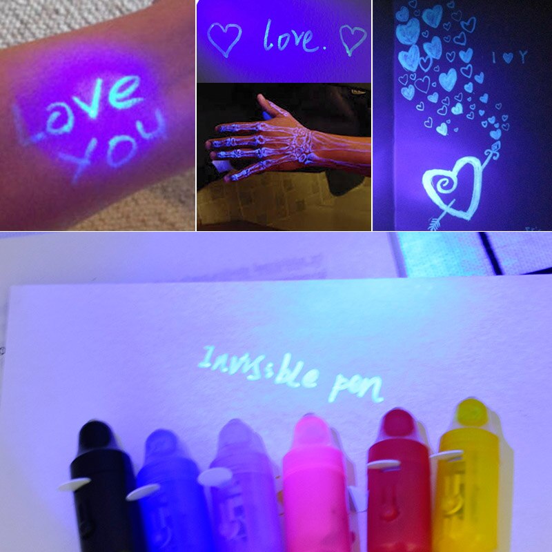 Magic Speelgoed Markeerstift Marker Pen Magic Uv Licht Onzichtbare Inkt Pen Voor Kids Student Grappige Speelgoed