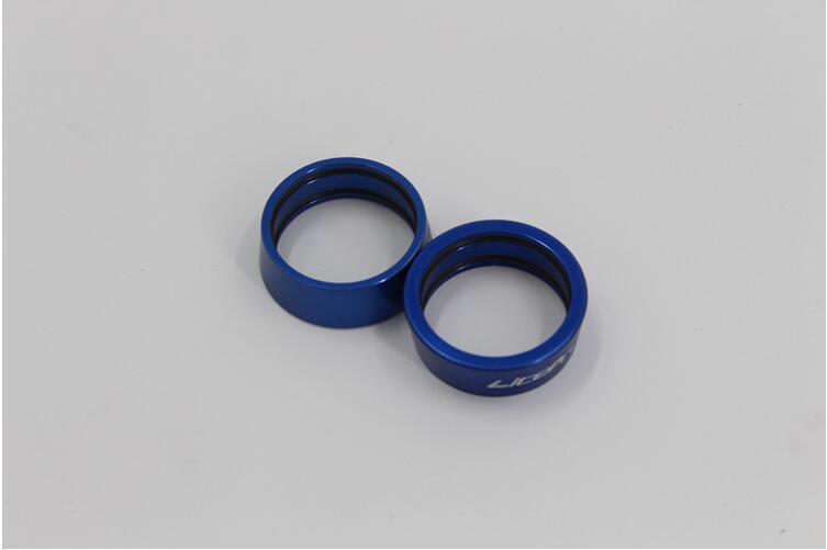 Litepro lenker gerade griff Bar halt kragen abstand Ring 25,4mm lenker Aluminium legierung abstand-ringe faltrad: Blau