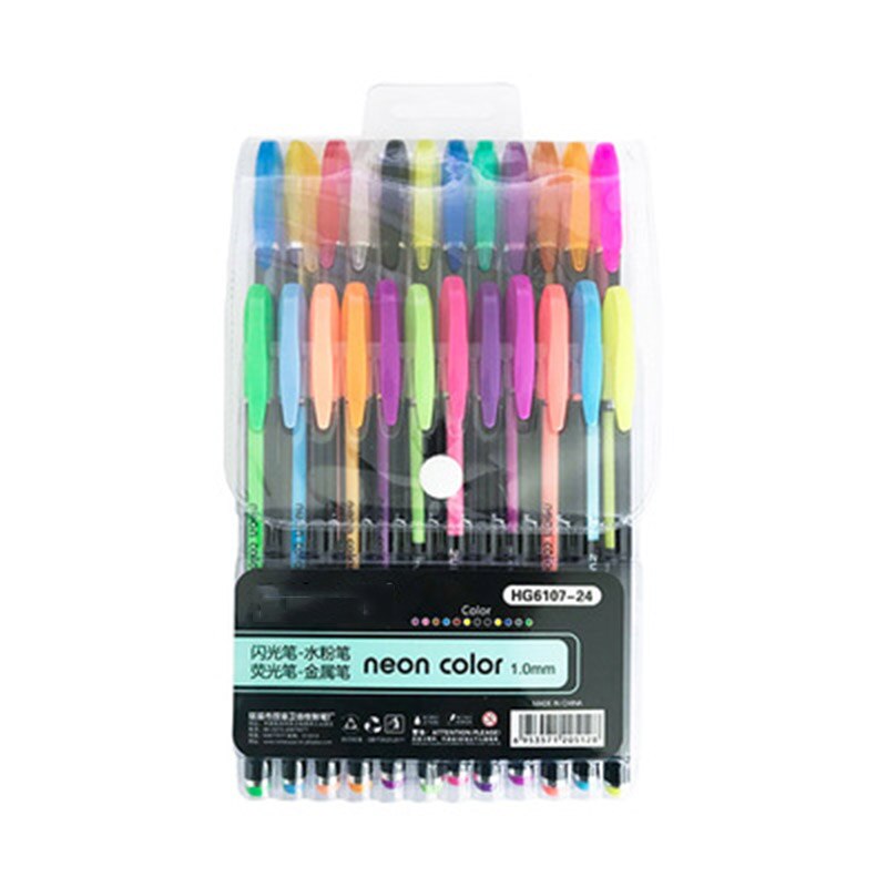 Multi-farbe einstellen-stift gouache Textmarker büro lernen zeichnung farbe kreide: 24 Farben