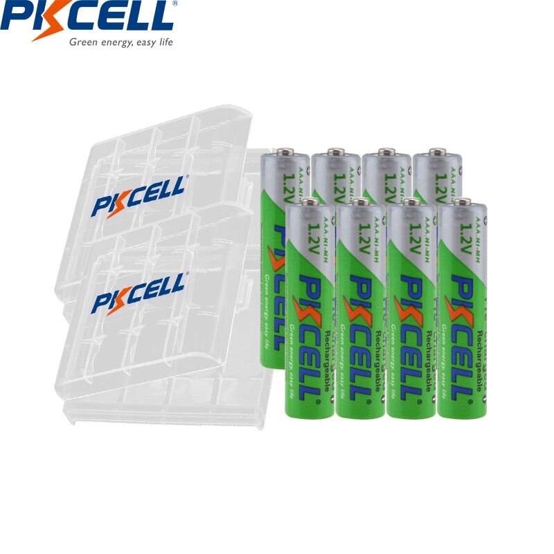 8PC PKCELL NIMH AA Batteria 2600Mah 1.2V 2A Ni-Mh Doppia A Batterie Ricaricabili E 2PC AA Torcia Elettrica Giocattoli Cassa Di Batteria Scatole - Foto 7