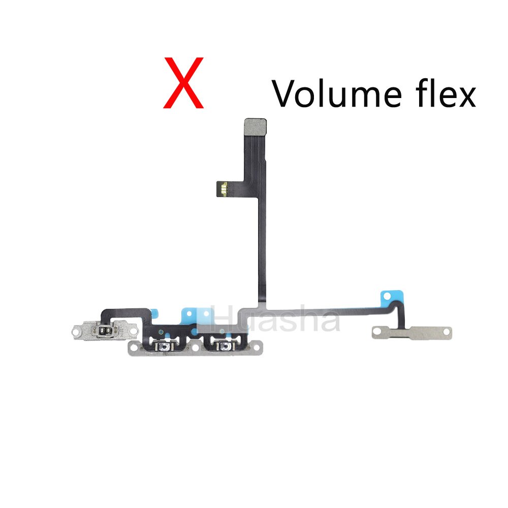 1pcs Für iPhone X Xs Max XR Stumm &amp; Volumen Power Tasten key Schalter Flex Kabel Mobille Telefon Reparatur teile