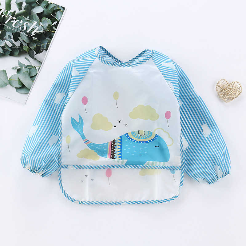 Warmom Baby Bibs Cute Cartoon Animals Waterproof Colorful Children Bib Lunch Feeding Bibs Baby Cartoon Feeding Bibs