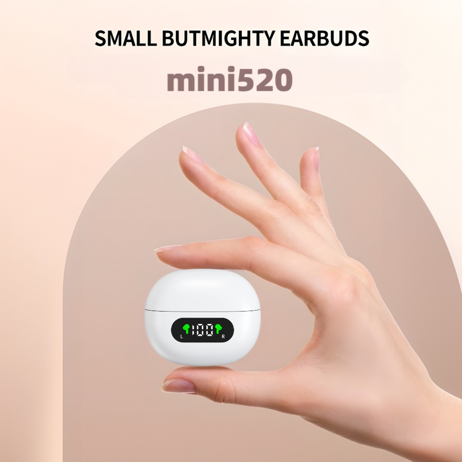 Auricolari wireless, auricolari in-ear tws touch control con display led, ideali per sport, musica e giochi, compatibili