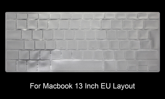 Dla Apple Macbook Air Pro Retina 11 12 13 15 17 touch bar 13.3 15.4 2017 osłona klawiatury skóry Euro ue wersja europejska: Pro 13 A1278