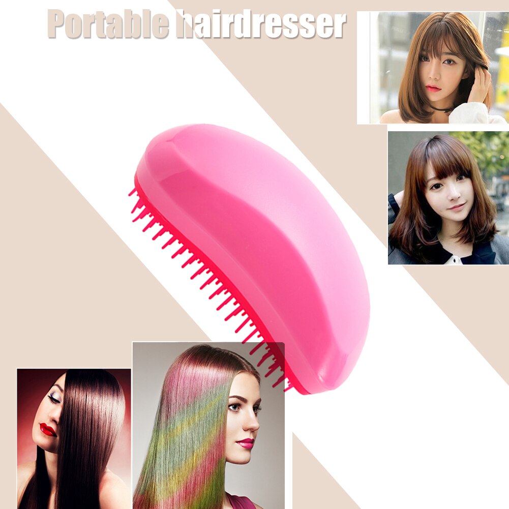 Handvat Detangling Kam Tangle Hair Brush Muis Kam Professionele Magic Rechttrekken Kammen Salon Styling Tamer Tool Stijl