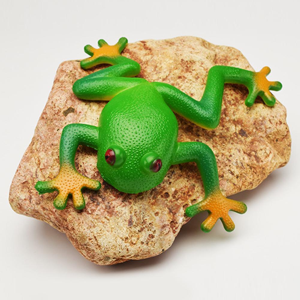 Simulazione Frog Squeeze Toy Elastic Stretch sensoriale giocattoli antistress rana finta Squishy antistress scherzo parodia giocattoli regali