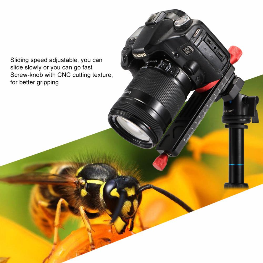 Beeclover – curseur de caméra à dégagement rapide, support de plaque pour DSLR, curseur de mise au point, tête de trépied r60