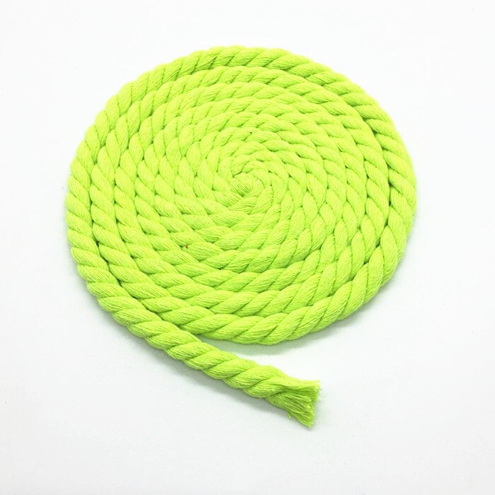 5 metros 10MM 3 partes retorcidas 100% cordones de algodón coloridos/cuerda para bolsa decoración del hogar accesorios textiles DIY: Láser brillante