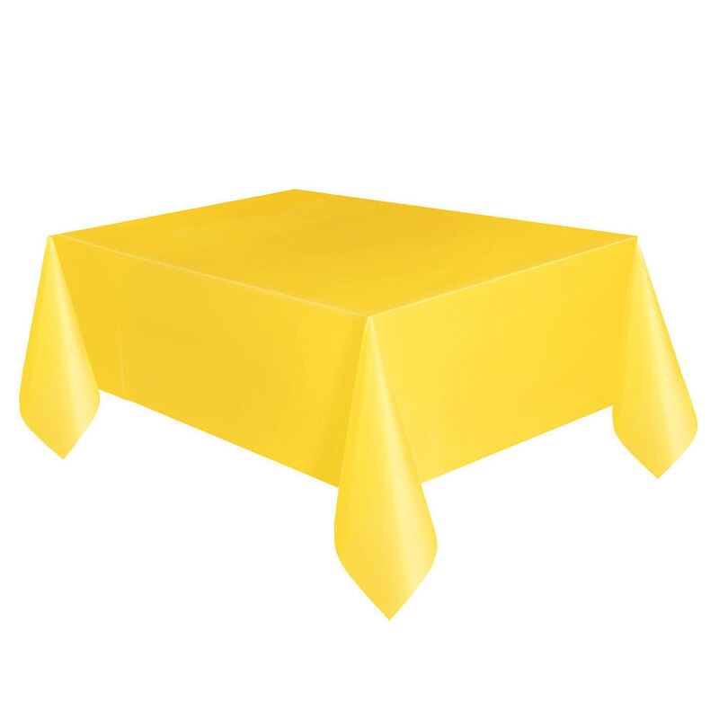 Verjaardag Tafelkleed Wegwerp Bruiloft Prinses Kids Party Tafelkleed Hotel Thuis Tafel Cover Leveranties Keuken Accessoires Gereedschap: 08 yellow