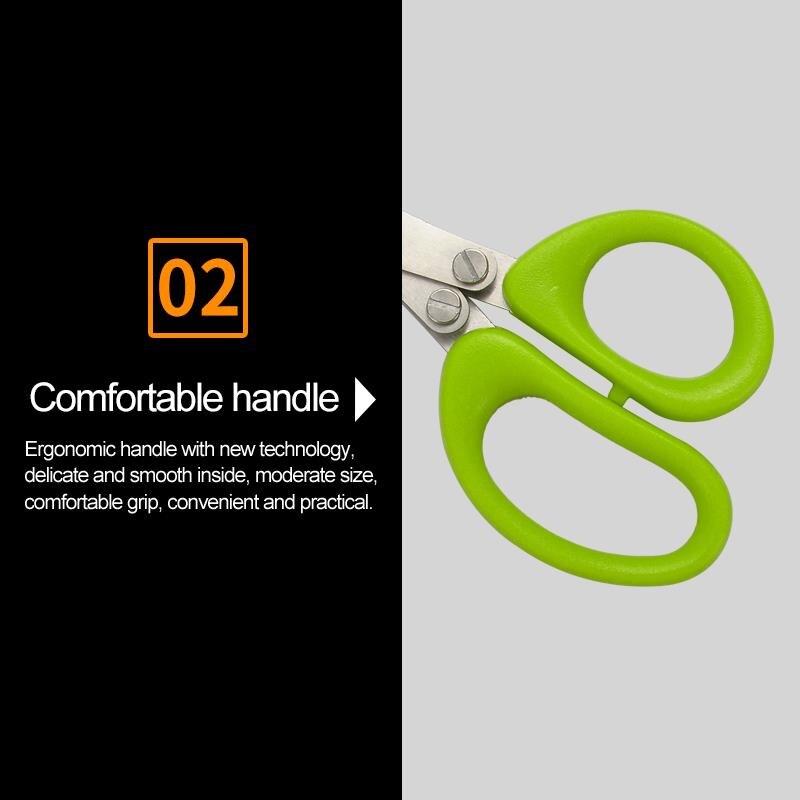 5 Lagen Keuken Schaar Versnipperd Gehakte Scallion Cutter Multi-layer Schaar Cook Tool Keuken Schaar