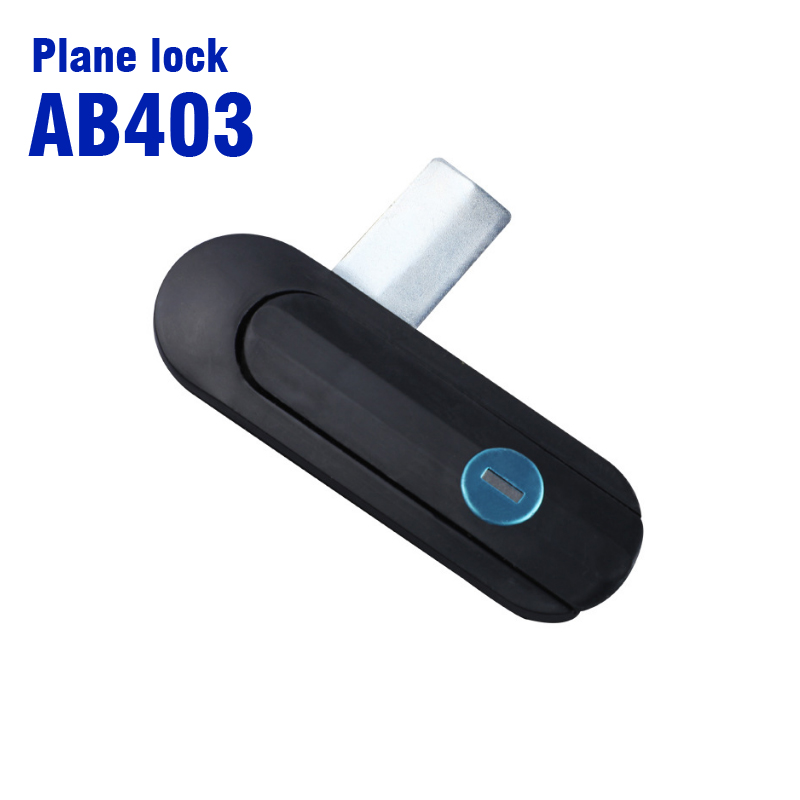 Cerradura plana de plástico AB403, interruptor de bloqueo de puerta de gabinete, distribución de energía, equipo industrial,