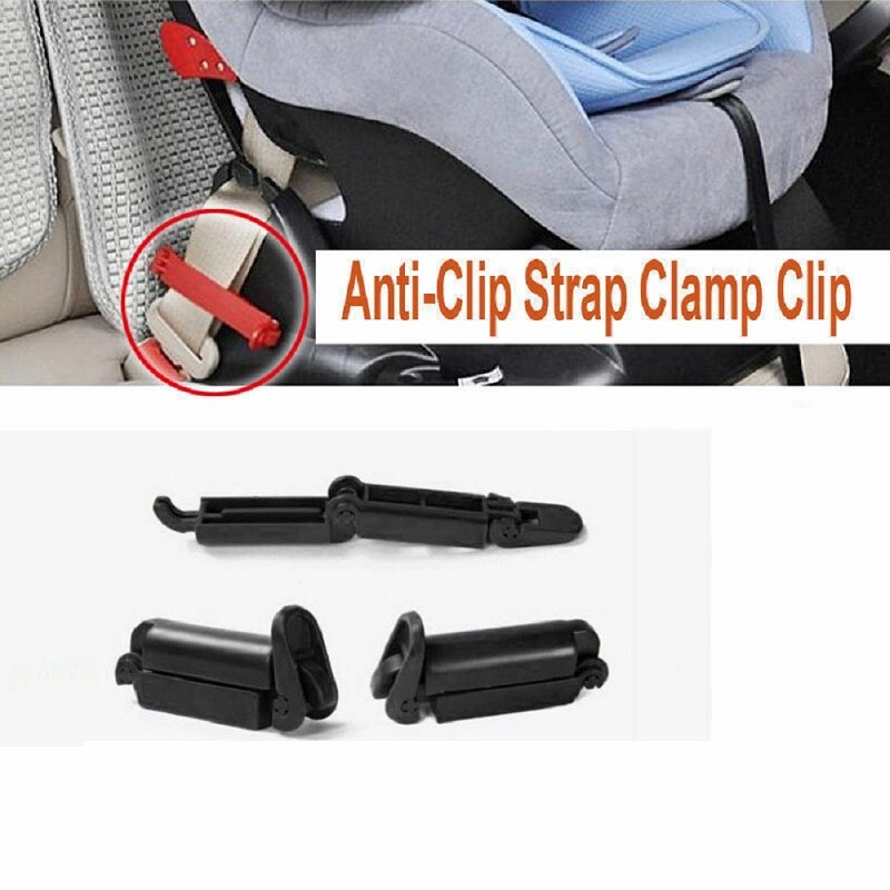 Bilbarnstol säkerhetsbältesklämma babybarn bilbarnstol säkerhets plastklämspänne anti -slip fast barnbarns säkerhetsrem fast låstillbehör