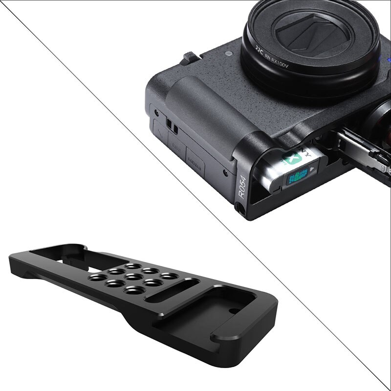 Uurig R054 Sony ZV-1 Metalen Plaat Met Cold Shoe Extension Voor Microfoon Led Licht Statief Bodemplaat Beugel Voor Sony ZV-1
