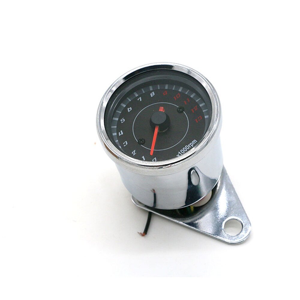 Odometer Universal Motorcycle Mechanical Speedometer DC 12V Dual Instrument Electronics Tachometer Guage for Honda Cg125 GN125: Model 3