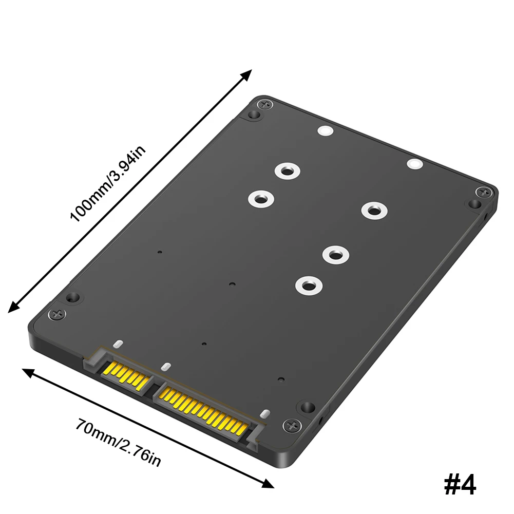mSATA/M2 SSD naar SATA Converter Adapterkaart M.2 2,5 inch SSD Adapter Converter Board voor PC Laptop 2230 2242 2260 2280: Blauw