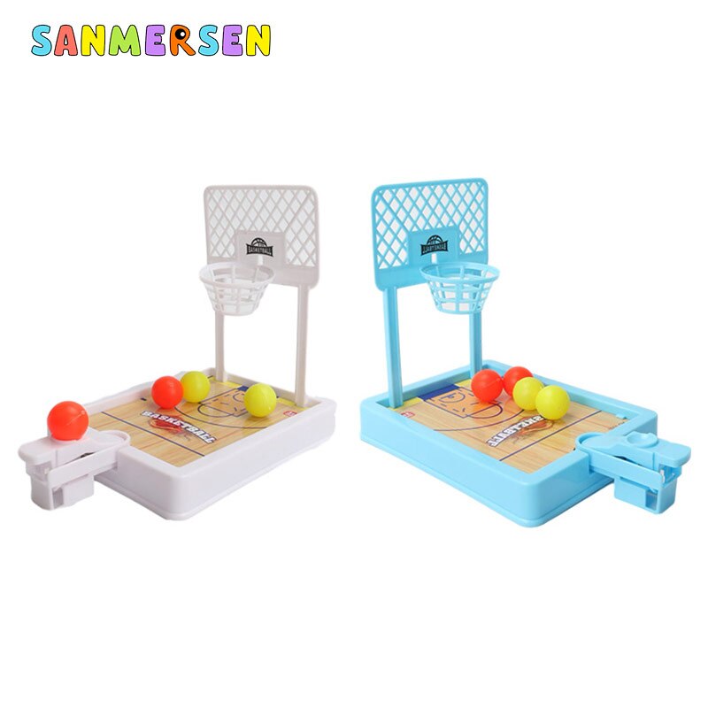 Cute Mini Basketball Machine Handheld Finger Ball Reduce Pressure Player Shooting Puzzle Children Toys for Kids Fans Club