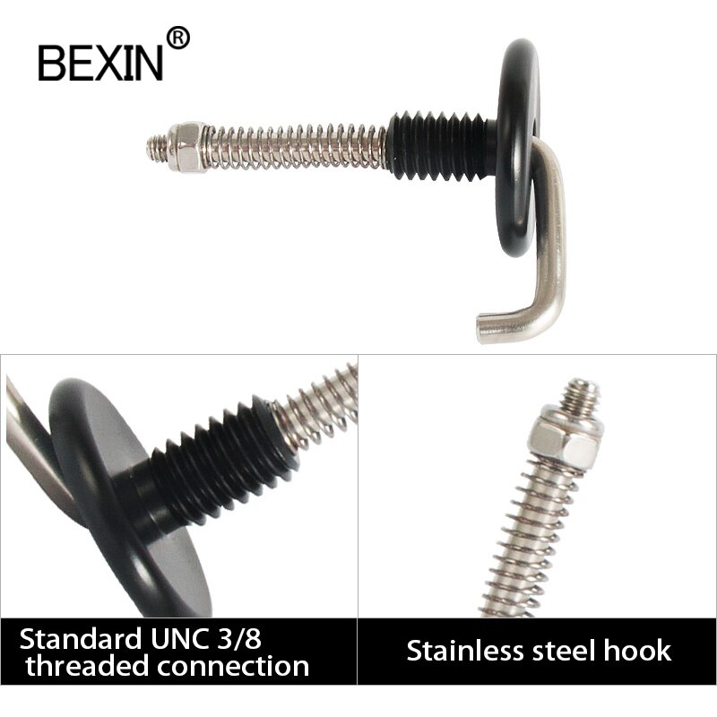BEXIN UNC3/8 interface spring Metal gravity tripod hook for tripod center column camera photography accessories