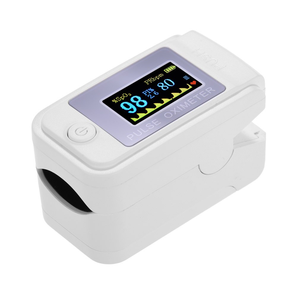 oximetro recargable Mini Fingertip Pulse Oximeter Pulse Rate Blood Oxygen Saturation Monitor Clear OLED Display for Home Use: Default Title