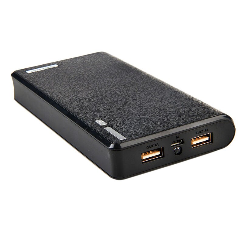 1 PC Dual USB Power Bank 6x18650 custodia esterna per caricabatterie per telefono