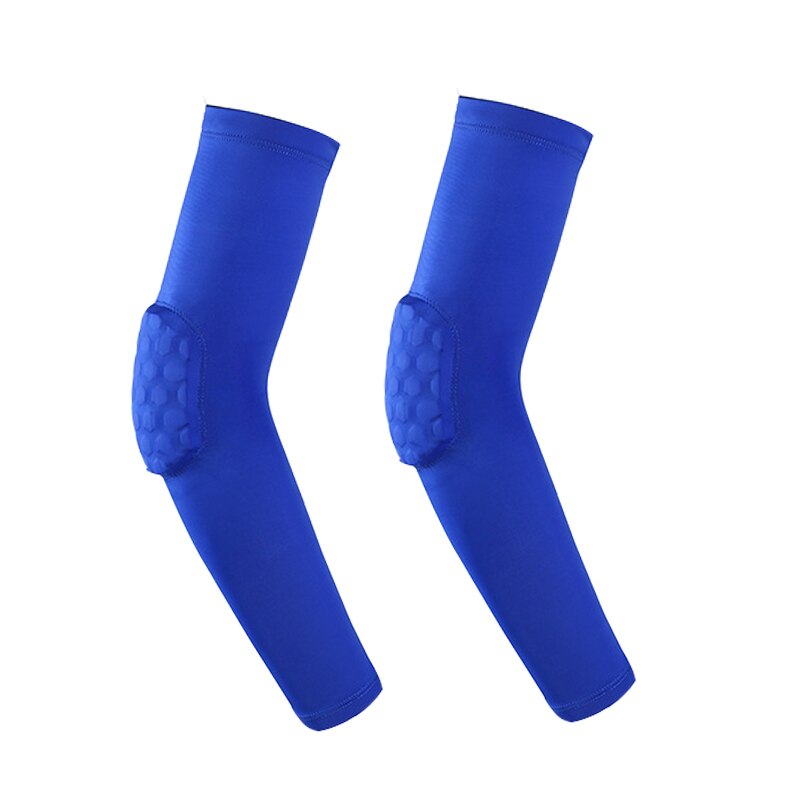 2Pcs Crashproof Basketball Shooting Elbow Support Compression Sleeve Arm Brace Protector Sport Safety Elbow Pads: L / M