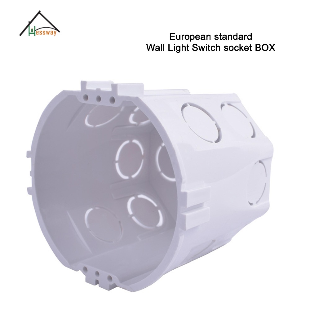 EU mount back box for wall socket Light Switch