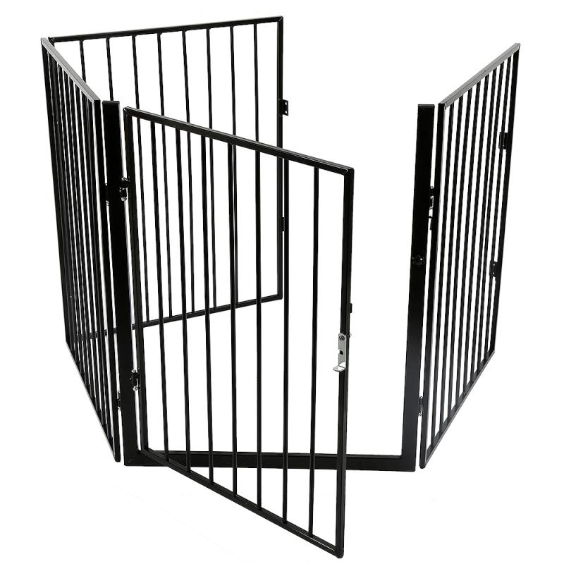 4 pieces of black safety fence, dog fence, dog gate, ingenious grid , pet gate, pet supplies, garden supplies