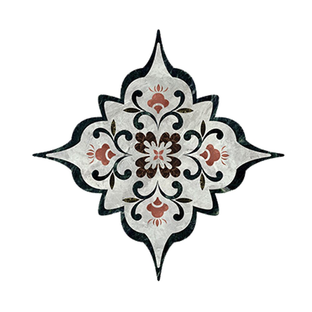 PVC étanche carrelage autocollant dosseret Applique 15 pièces décor à la maison salon multicolore lisse 8*8cm salle de bain cuisine Durable: G