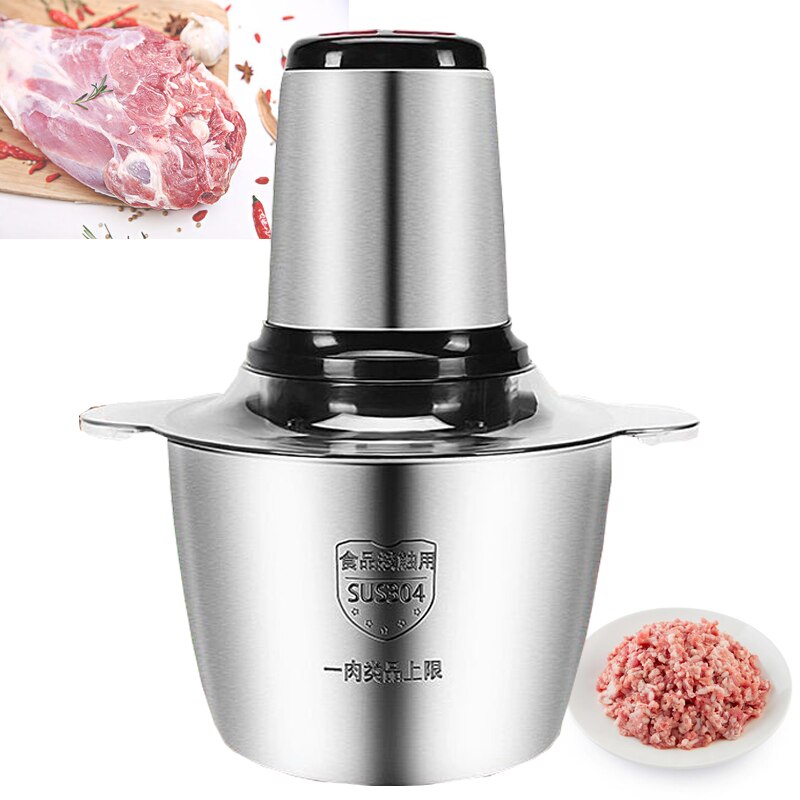 3L elektryczna kuchnia maszynka robić mielenia mięsa rozdrabniacz rozdrabniacz urządzenie robić siekania żywności stal nierdzewna elektryczny robot kuchenny narzędzia kuchenne