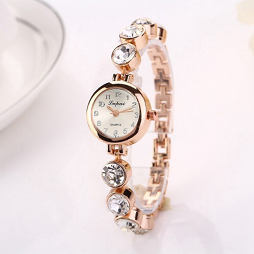 Lvpai Luxe Casual Mode Armband Horloge Bloem Band Polshorloge Jurk Elegantie Quartz Horloge Voor Vrouwen Horloge: P021-RG