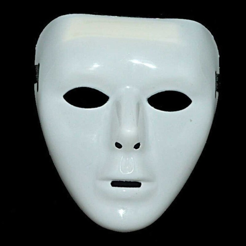 FAI DA TE Maschera Bianca Maschera di Polpa in Bianco Dipinto A Mano Maschera Maschera di Disegno di Personalità Creativa di Trasporto K2D9