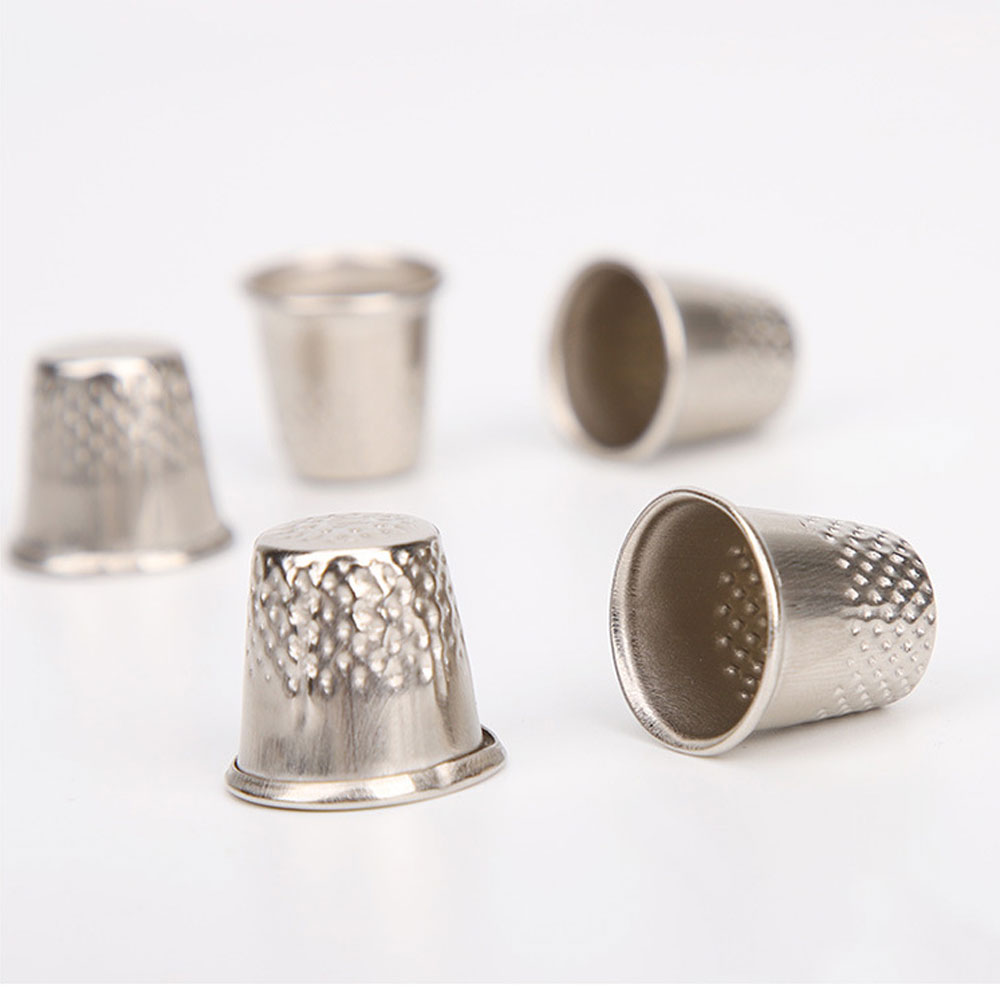 3Pcs ditale ditali per cucire in metallo lavoro manuale sarto cuscino per spille strumento per la protezione delle dita ago mestiere domestico cucire accessori