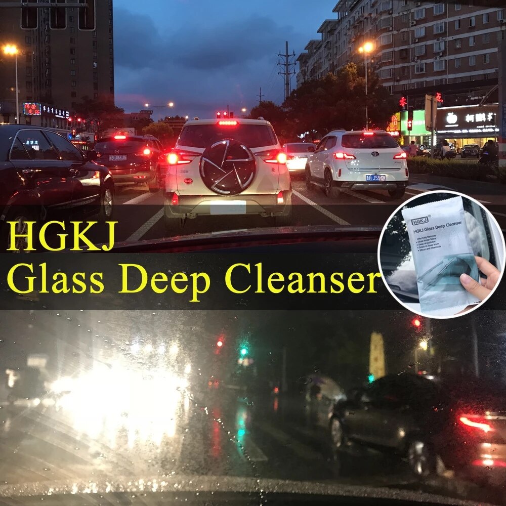Glas Tiefe Reiniger Auto Kratzer Entferner Flüssigkeit Mikrofaser Windschutz Fenster Reinigung Glas Entfernen Öl Film Auto Styling