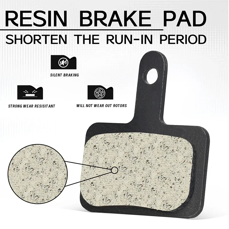 BUCKLOS Bike Resin Disc Brake Pads for SHIMANO MT200 M445 M575 MTB Brake Pad Road Mountain Bicycle Hydraulic Disc Brake Pads