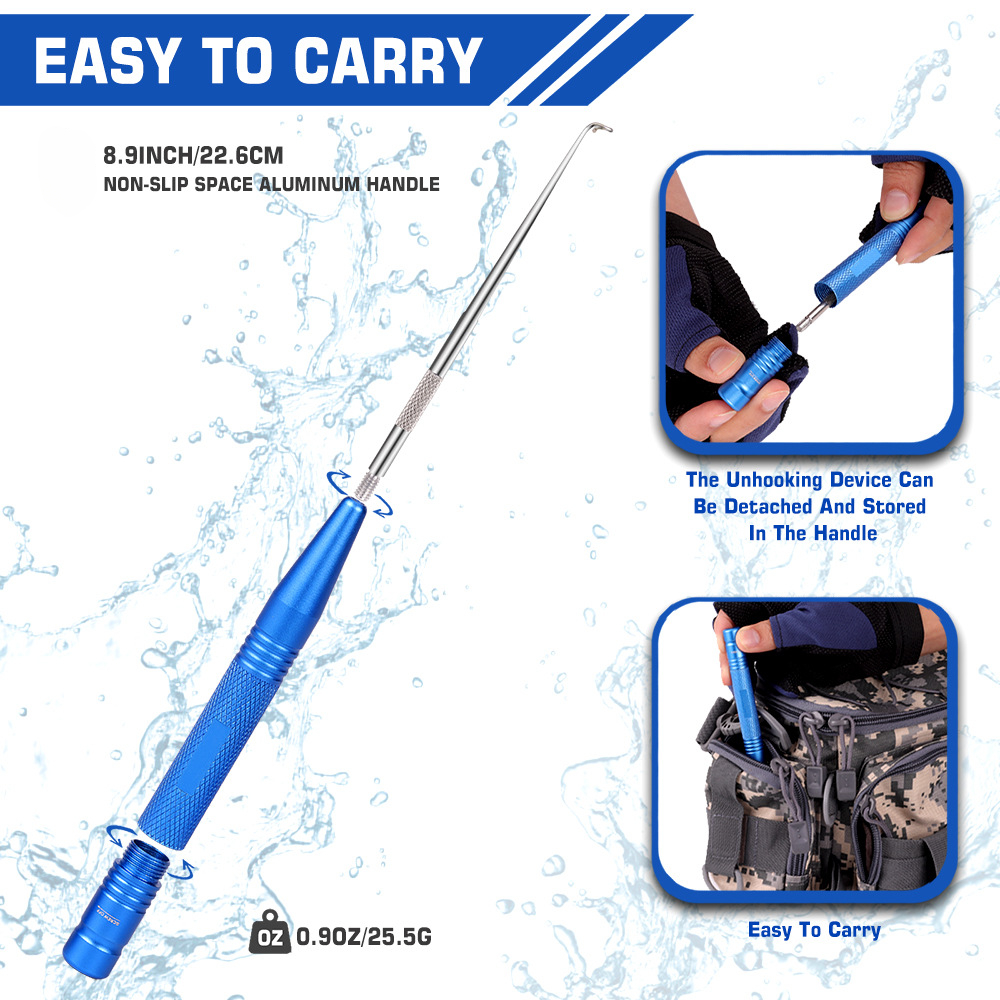 1PC Vishaak Remover RVS Vishaak Dehooker Haak Ontkoppelaar Extractor Snelle Ontkoppeling Visserijgereedschap
