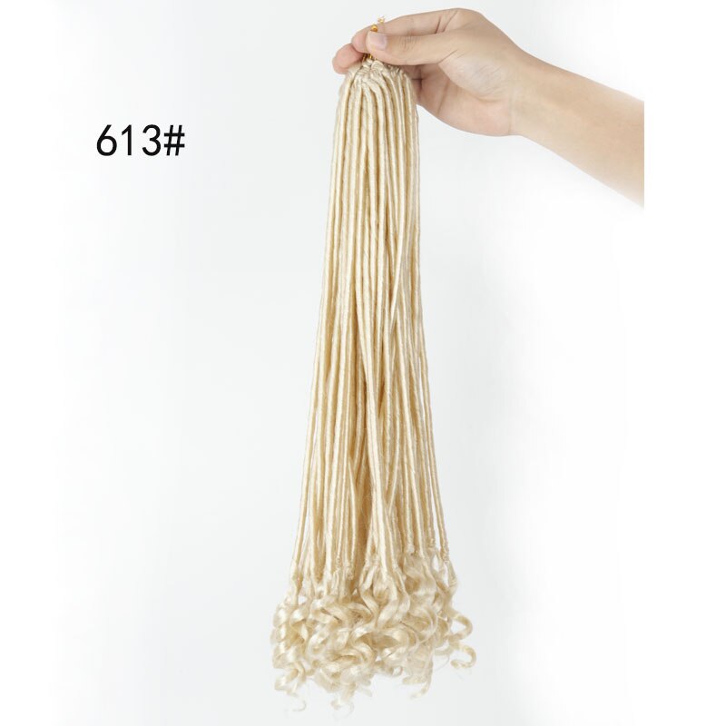 LISI GIRL Dreadlocks Crochet Braids Jumbo Dread Hairstyle Ombre Color Synthetic Faux Locs Braiding Hair Extensions For Women: NC/4HL