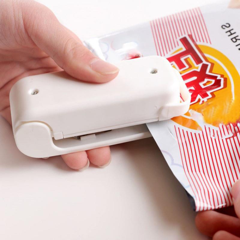Zak Clips Sealmachine Plastic Pakket Opbergtas Mini Sluitmachine Handige Sticker Voor Voedsel Snack Keuken Accessoires TXTB1