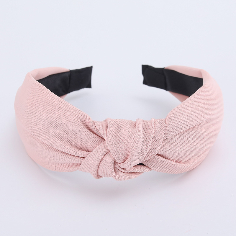 Minimalistische dameshoofdbanden Effen keperstof Geknoopte haarbanden voor dames Meisjes Casual winkelen Reizen Hoofddekselaccessoires
