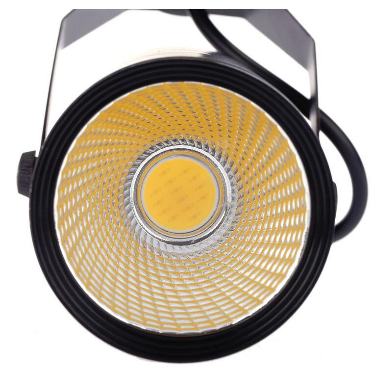 15w Led track light supplier white/black housing avaible COB spot showroom track lights two lines wire 110lm/w CE