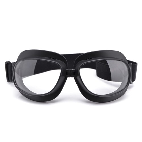 BJMOTO-gafas de sol para Motocross, lentes de protección para Moto, casco de piloto, Moto Retro, exteriores, todoterreno: Clear Lens