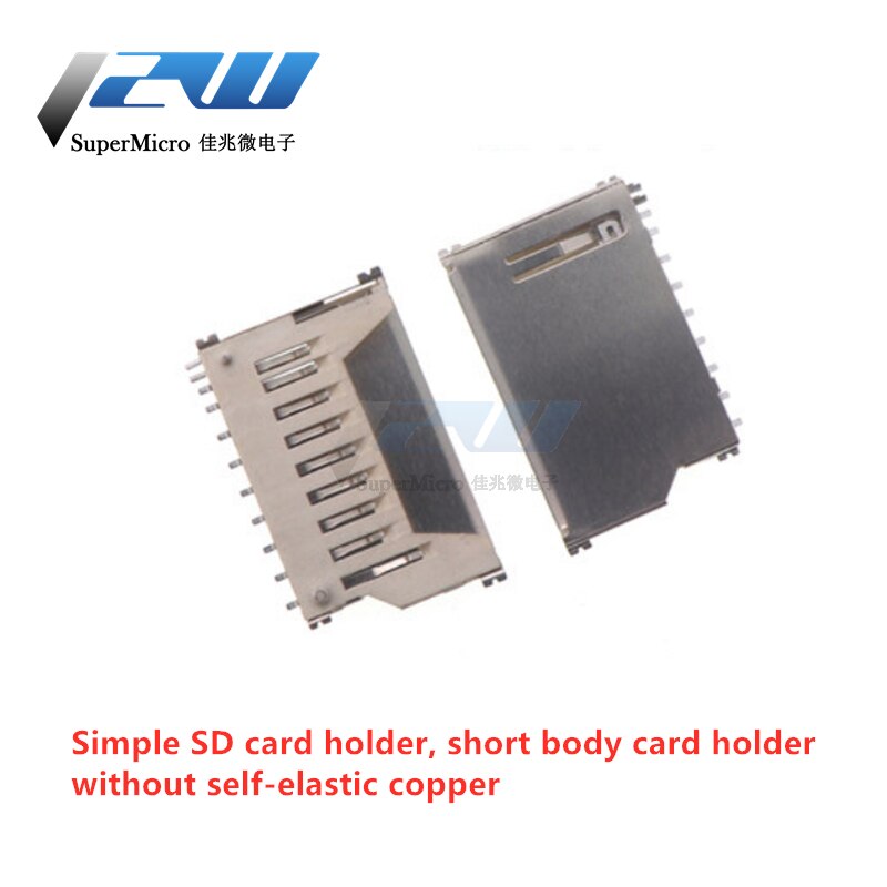 5Pcs Sd/Tf Kaarthouder Card Slot Kaart Lade Size/Lengte Body Met Self-Elastische 2/2: X