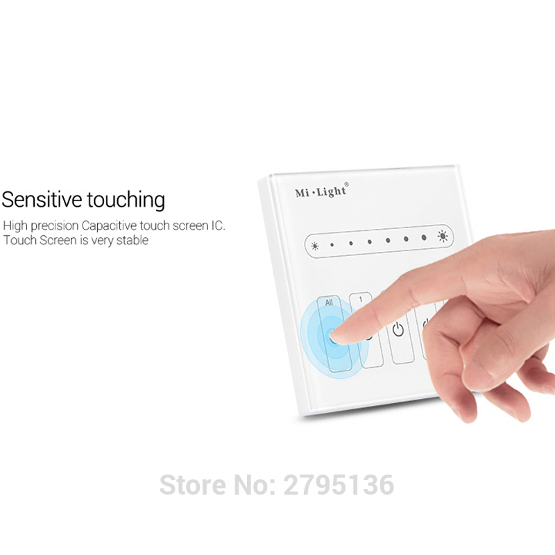 L4 touch led strip dimmer switch 220v Wall-mounted Panel Dimmers of light signal output 4-Channel 0~10V controller for led lamp