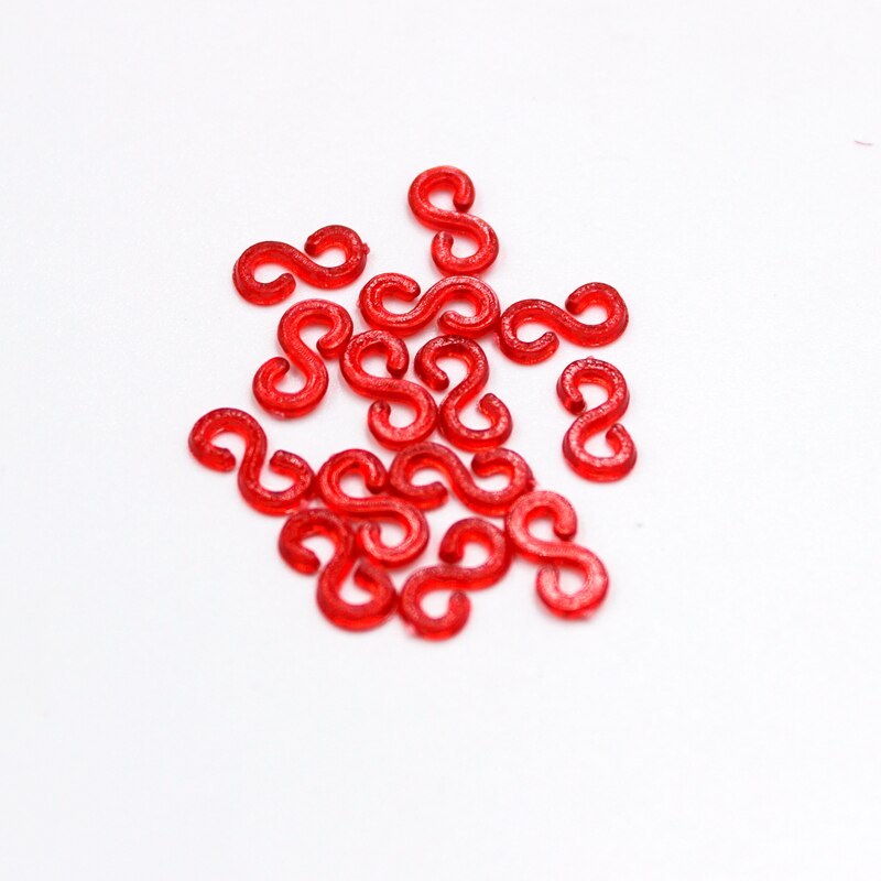 500 stks 11mm S Clip Rubberen Band Sieraden Sluiting Connector Set Voor DIY Elastische Armband Kit Maken Accessoires Materialen: Donkergrijs