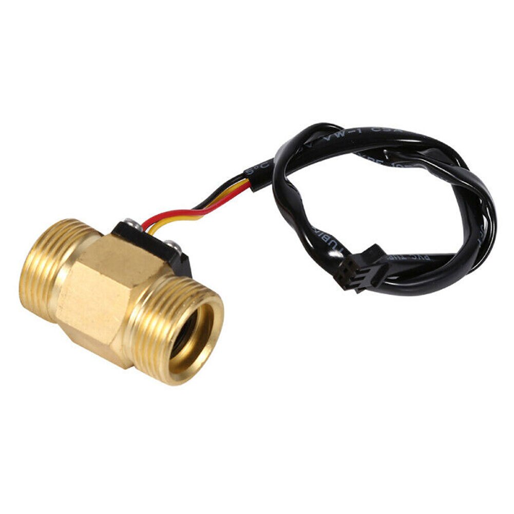 Liquid Water Flow Sensor Flowmeter Easy Install Measurement 1.75MPa Durable G3/4inch DN20 Copper Stable Home Meter Replacement