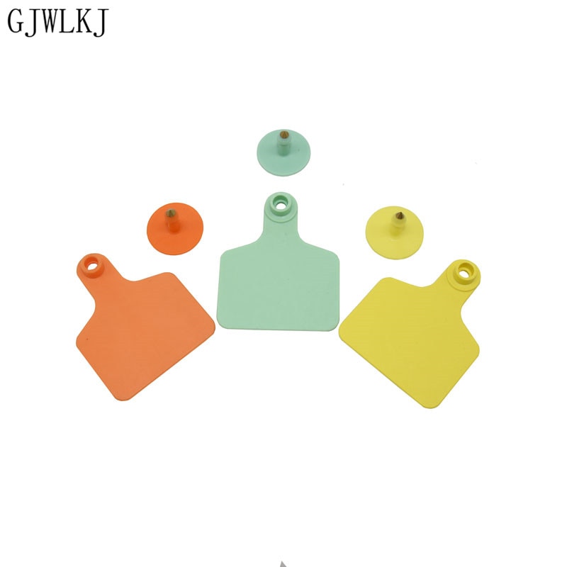 20 zestawów z wysokiej jakości TPU bydła kolczyków i niemy głowy miedzi kolczyki zwierząt gospodarskich identyfikacji karty zwierząt dostaw