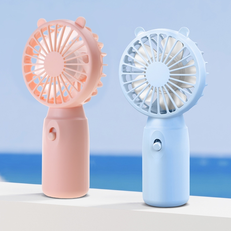 Handheld Mini Fan AA-Battery Powered Super Mute Home Office Cooling Fan
